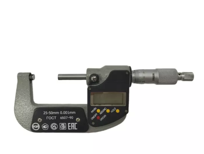 Микрометр цифровой МКЦ 25-50 (0,001) КТ1 КРИН ГОСТ 6507-90 с поверкой