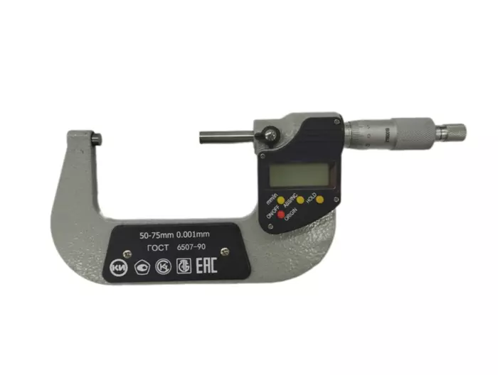 Микрометр цифровой МКЦ 50-75 (0,001) КТ2 КРИН ГОСТ 6507-90 с поверкой