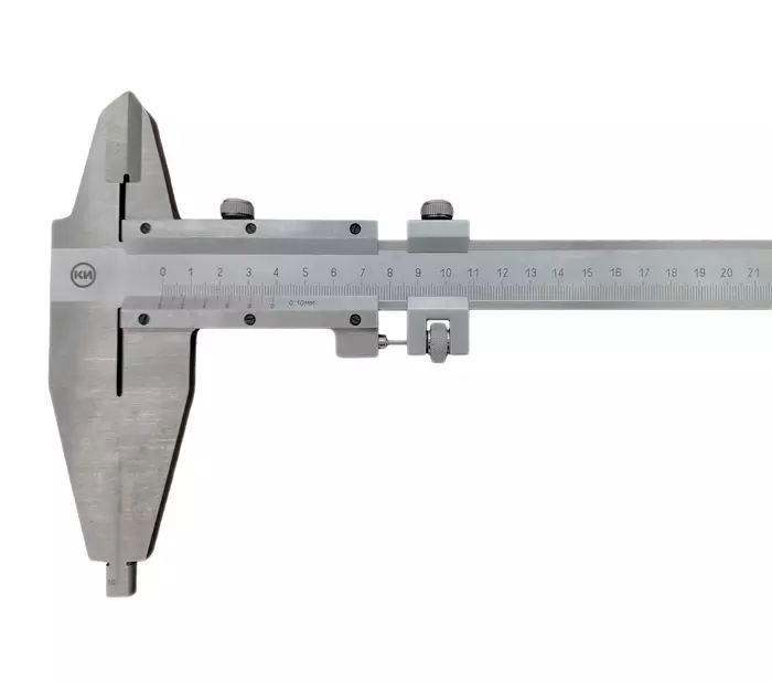 Штангенциркуль нержавеющий ШЦ-II 0-500 (0,1) КТ2 (g=10мм) КРИН ГОСТ 166-89 губ. 100мм с поверкой